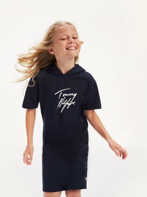 tommy hilfiger pure cotton logo hoodie