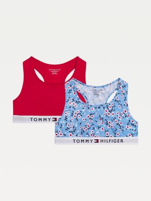 tommy hilfiger bralette red and blue