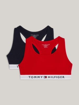 Tommy Hilfiger Bralette Cotton Lounge Bra Racerback Logo Underband