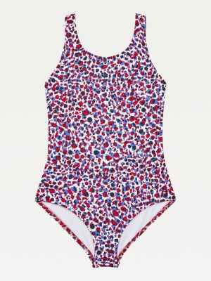 Leopard Print One-Piece Swimsuit 
