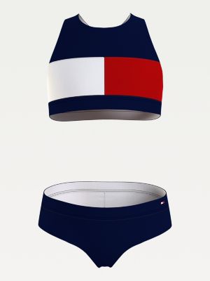 tommy hilfiger crop top set