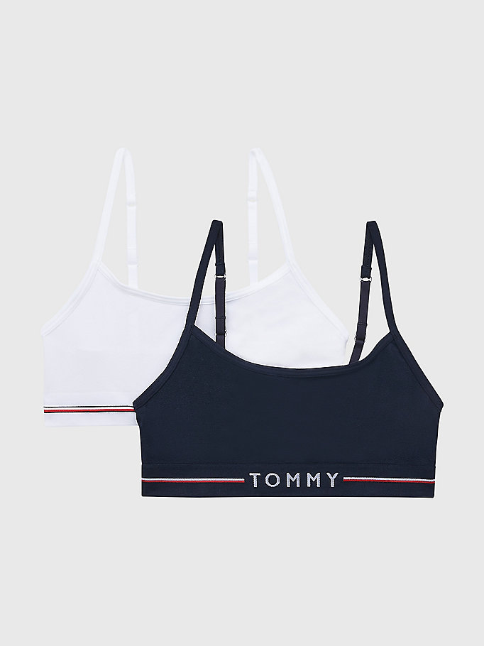 white 2-pack seamless bralettes for girls tommy hilfiger