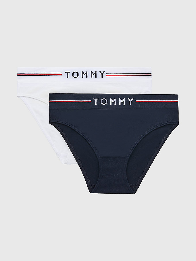 white 2-pack seamless briefs for girls tommy hilfiger