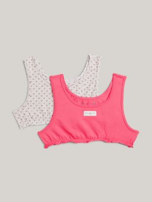 gold 2er-pack th established nicht gepolsterte bralettes für mädchen - tommy hilfiger