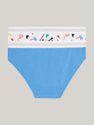 white 2er-pack th original slips mit print für mädchen - tommy hilfiger