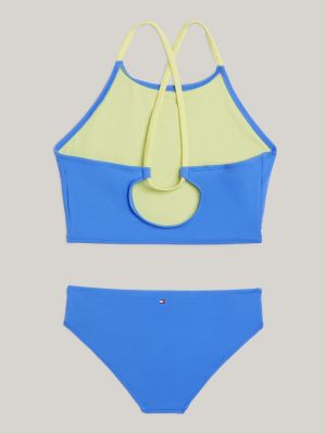 TH Original Logo Bralette Swim Set, Blue