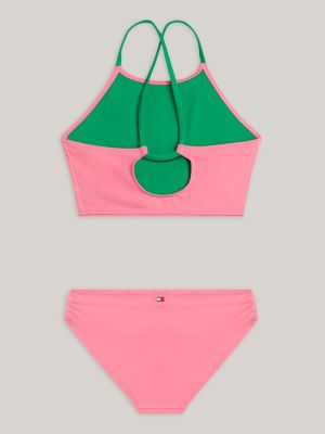 Tommy Hilfiger Girls Bralette Swim Set - Botanical Pink
