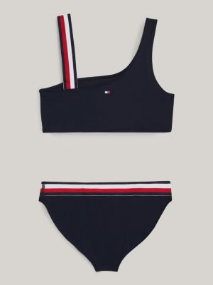 Global Stripe Bralette Bikini Set | Blue | Tommy Hilfiger