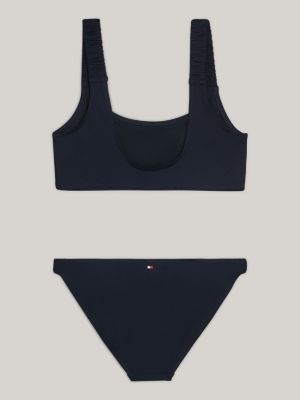 Hilfiger Monotype Bralette Bikini Set, Blue