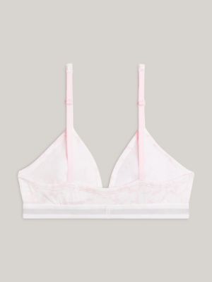 pink th original triangel-bh mit gepolsterten cups für mädchen - tommy hilfiger