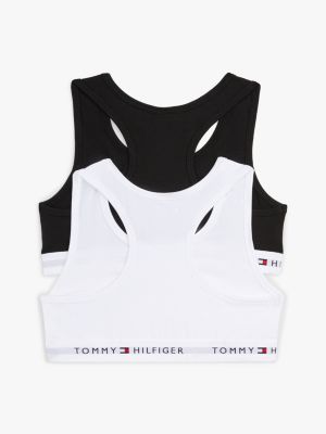 multi 2er-pack signature racerback-bralettes für mädchen - tommy hilfiger