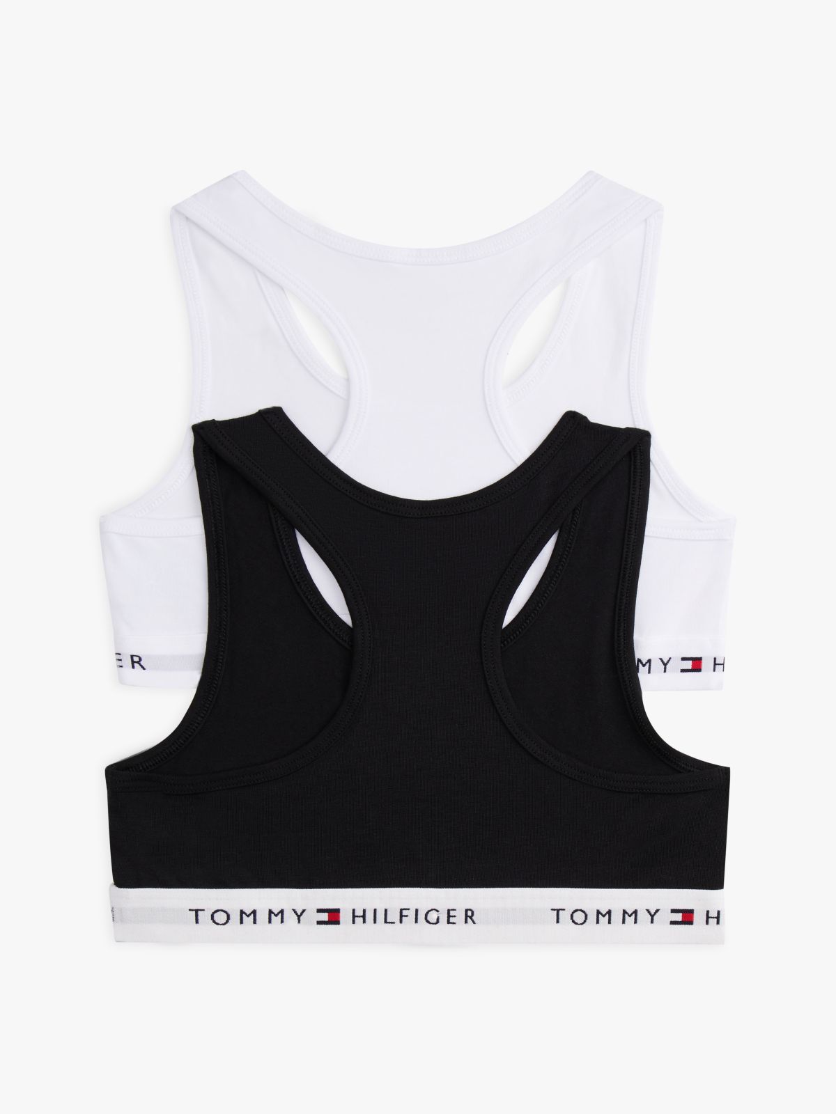 2-Pack Signature Unpadded Racerback Bralettes — Pink