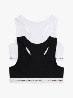 2-Pack Signature Unpadded Racerback Bralettes — Pink 2