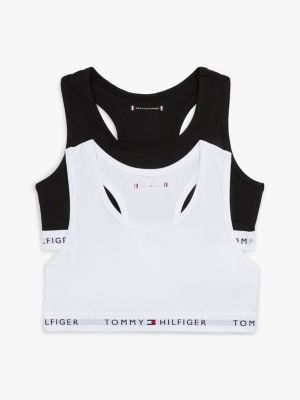 lot de 2 bralettes signature sans rembourrage multi pour filles tommy hilfiger