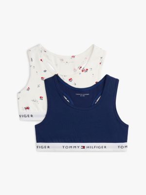 multi zestaw 2 braletek bez poduszek z sygnowanym wzorem dla dziewczynki - tommy hilfiger