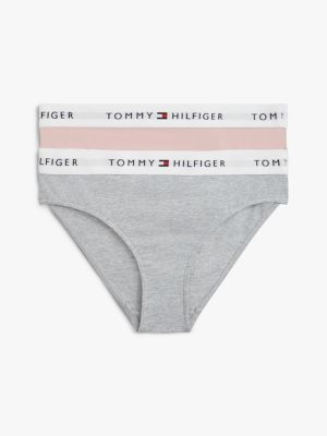 multi 2-pack signature repeat logo waistband briefs for girls tommy hilfiger