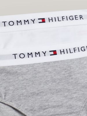 2 pack slip signature con logo in vita multicolore da bambine tommy hilfiger