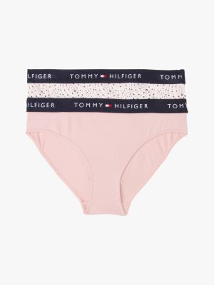 lot de 2 culottes signature à motif multi pour filles tommy hilfiger