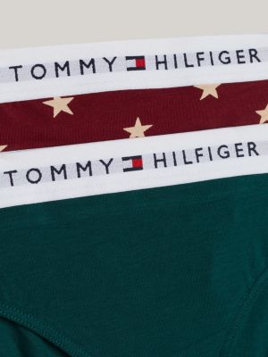 multi 2-pack signature print briefs for girls tommy hilfiger