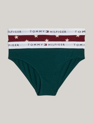 2 pack culotte con stampa all over multi da bambine tommy hilfiger