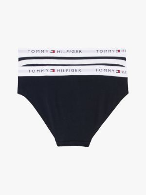 multi 2-pack signature print briefs for girls tommy hilfiger