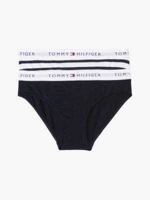 lot de 2 culottes signature à motif multi pour filles tommy hilfiger