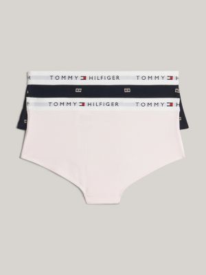 2 pack culotte con stampa ed elastico in vita blu da bambine tommy hilfiger