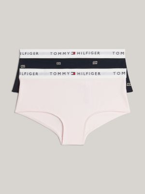 2 pack culotte con stampa ed elastico in vita blue da bambine tommy hilfiger