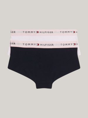 rosa 2er-pack hipster-slips mit print für mädchen - tommy hilfiger