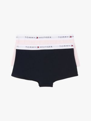 multi 2er-pack signature hipster-slips für mädchen - tommy hilfiger