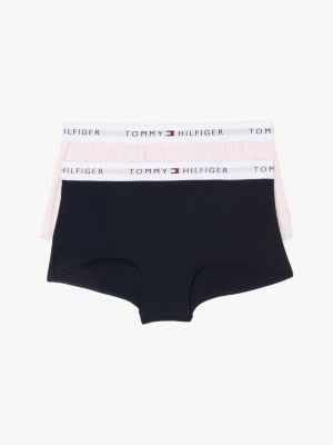 multi 2er-pack signature hipster-slips für mädchen - tommy hilfiger