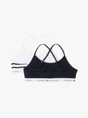 multi 2-pack signature crossover strap bralettes for girls tommy hilfiger