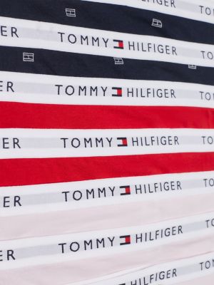 7 pack slip signature con stampa e logo giallo da bambine tommy hilfiger