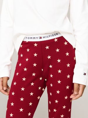 grey print leggings pyjama gift set for girls tommy hilfiger