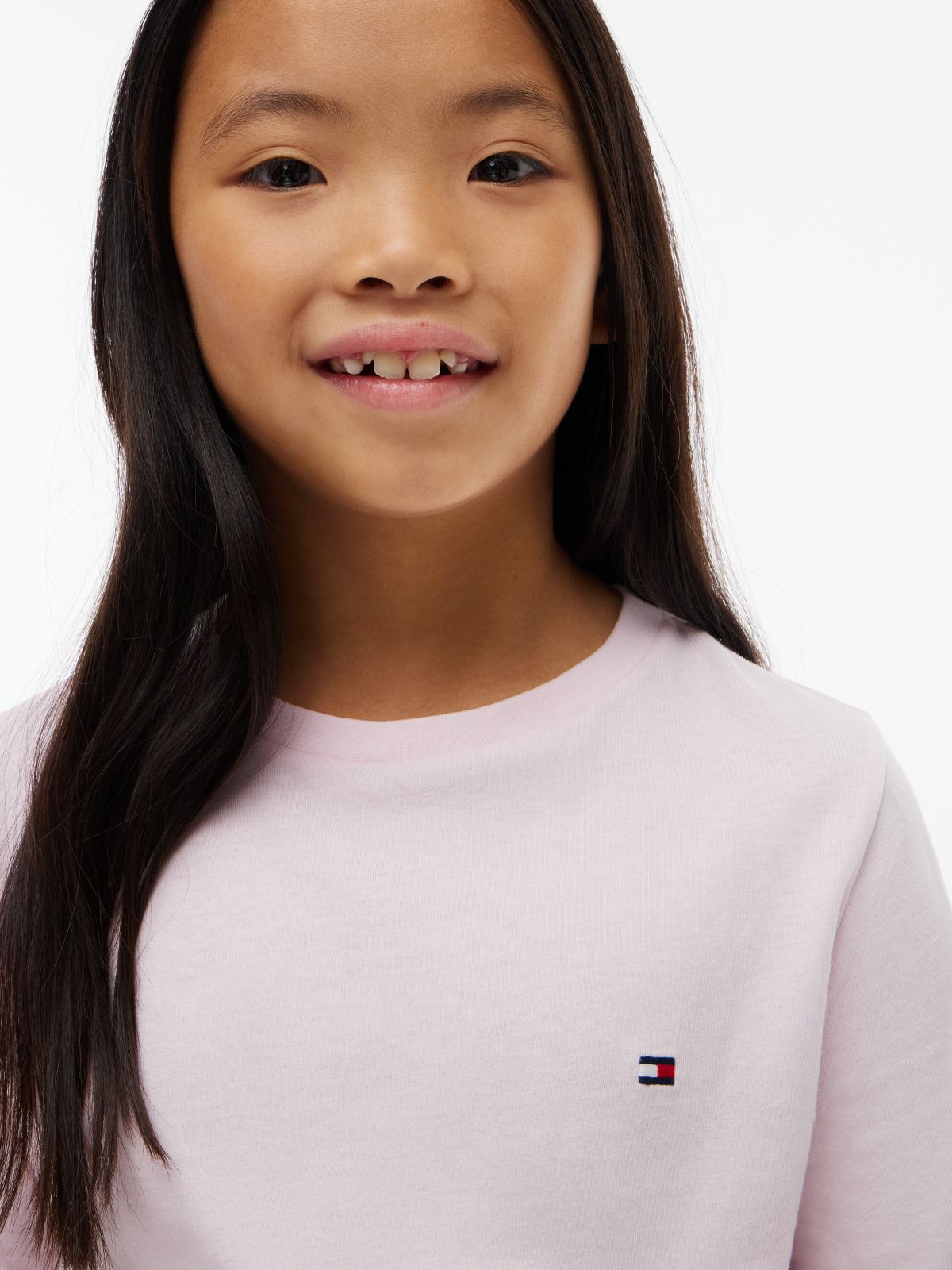 2-Pack Signature Flag Long Sleeve Lounge T-Shirts — Pink
