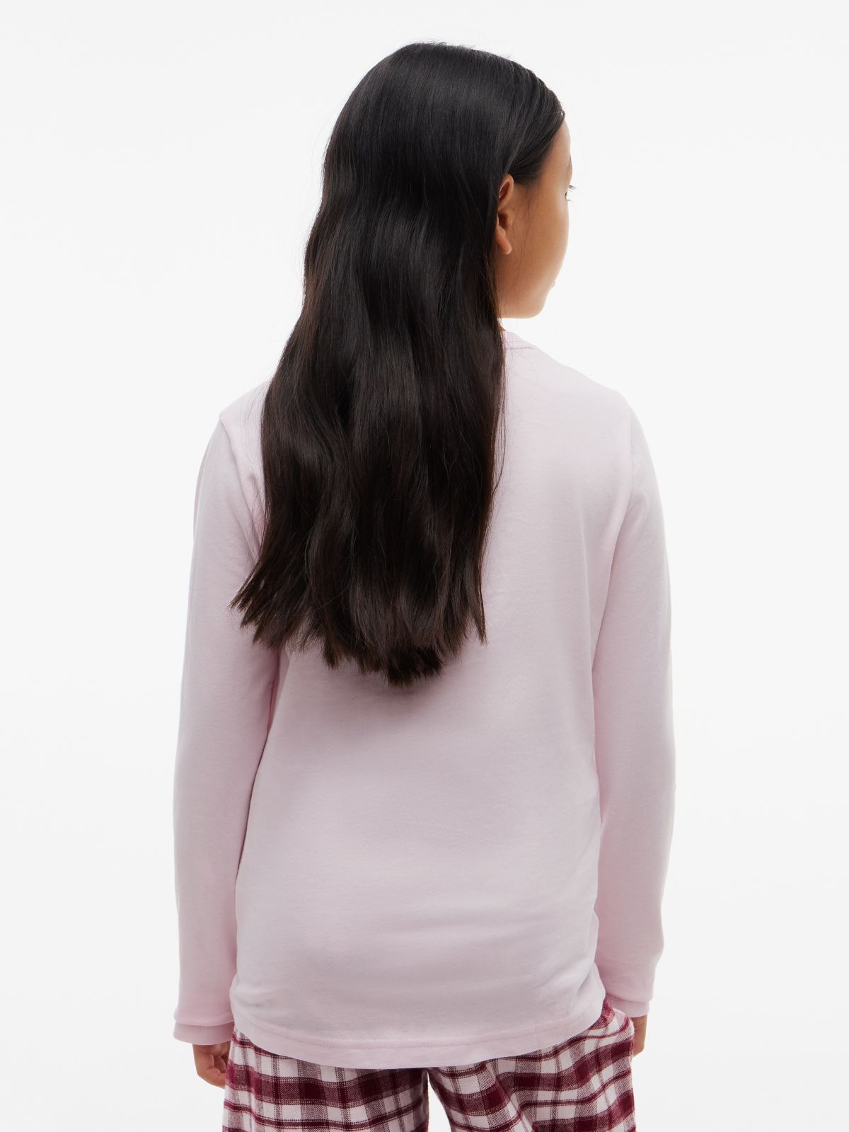 2-Pack Signature Flag Long Sleeve Lounge T-Shirts — Pink