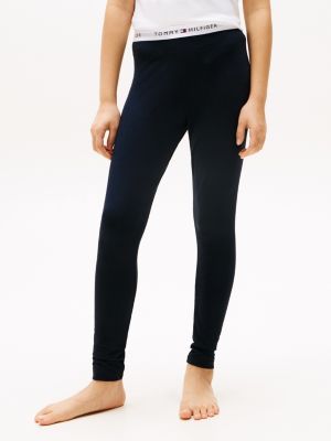 multi 2er-pack signature leggings in voller länge für mädchen - tommy hilfiger