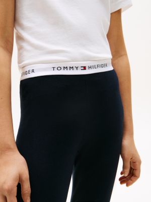 multi 2er-pack signature leggings in voller länge für mädchen - tommy hilfiger