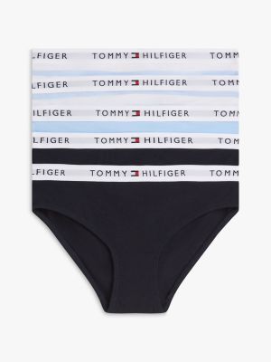 multi 5er-pack signature slips mit logomuster für mädchen - tommy hilfiger