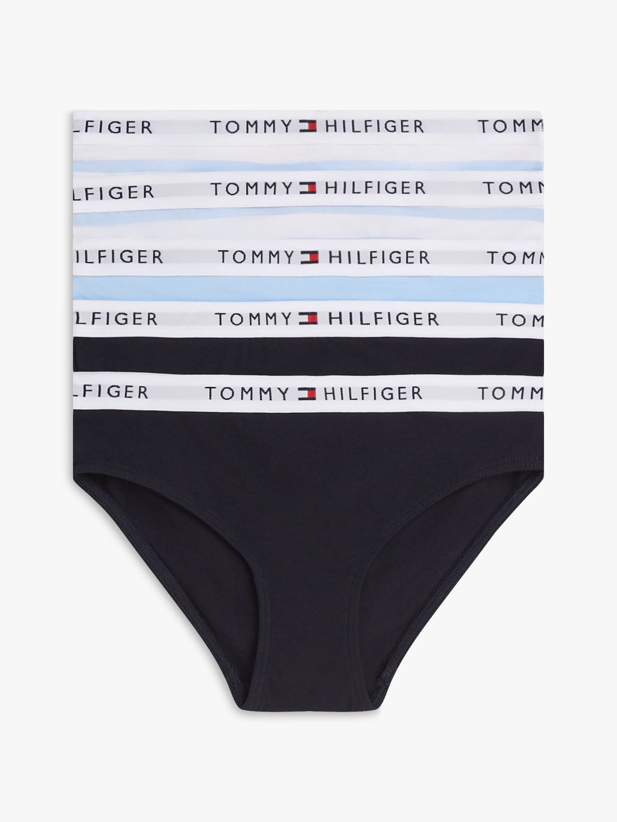 5-Pack Signature Print Logo Waistband Briefs — Multi