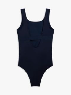 Original Square Neck Scoop Back Swimsuit — Blue 2
