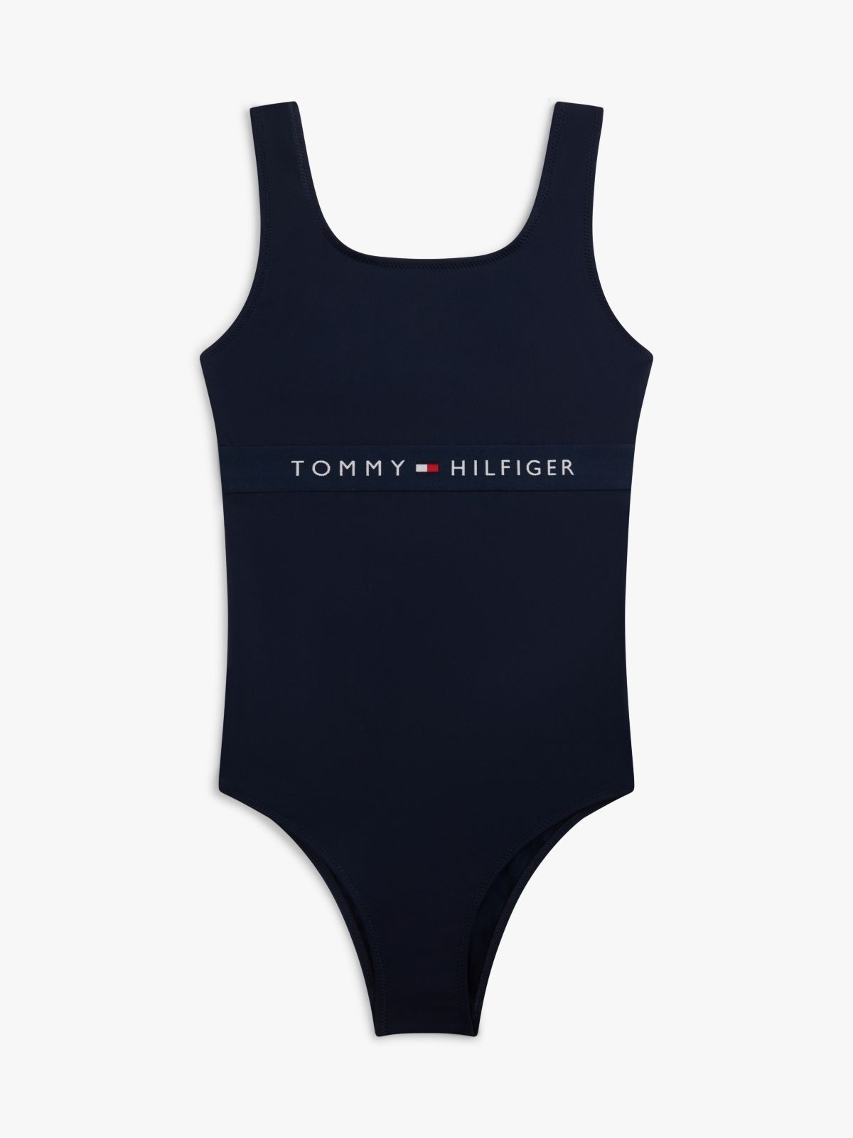 Original Square Neck Scoop Back Swimsuit — Blue