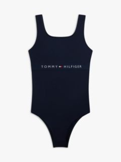 Original Square Neck Scoop Back Swimsuit — Blue 1