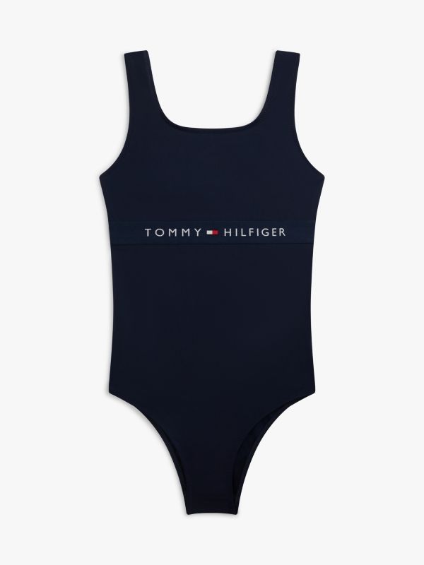 Original Square Neck Scoop Back Swimsuit — Blue