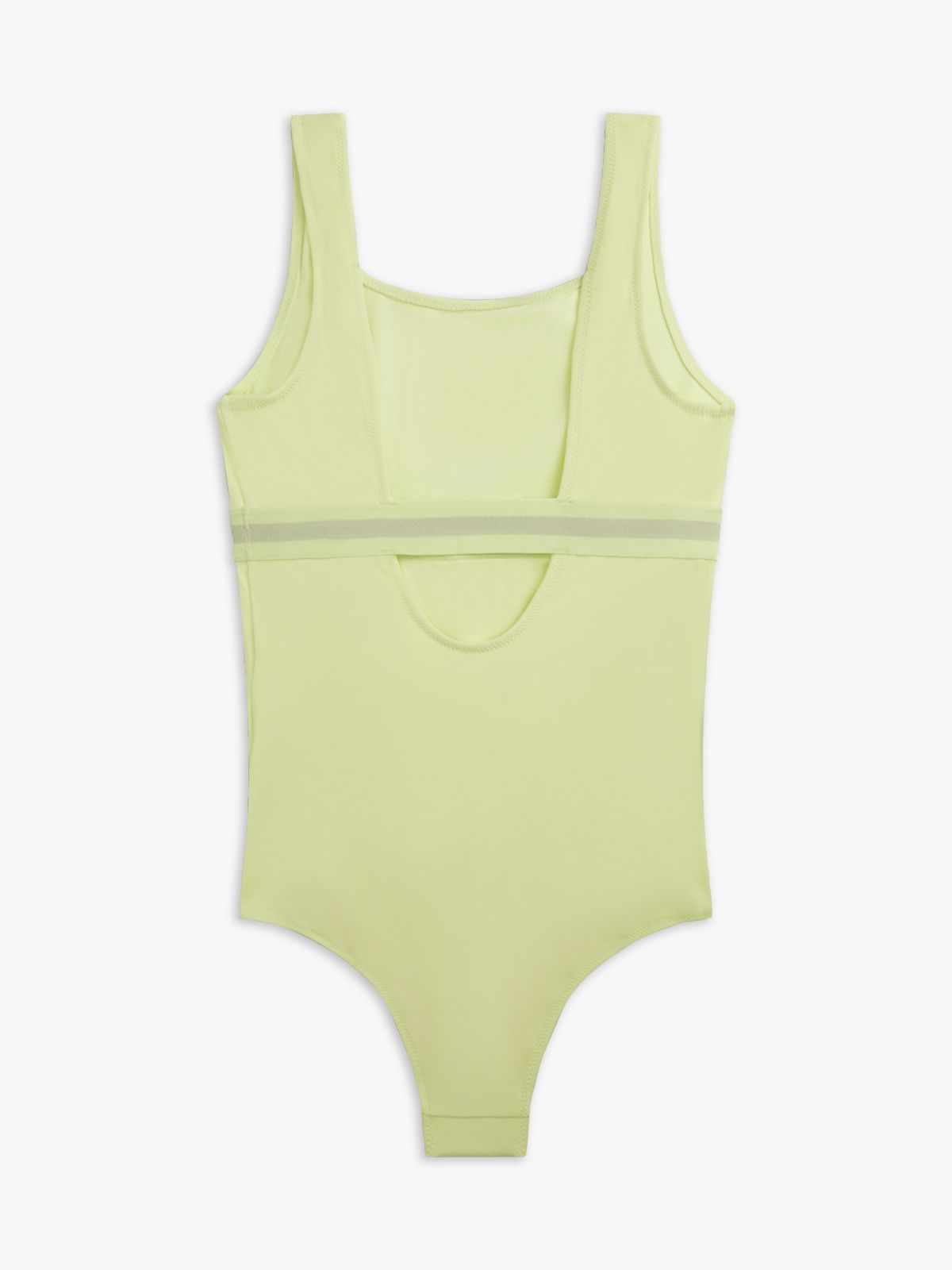Original Square Neck Scoop Back Swimsuit — Yellow