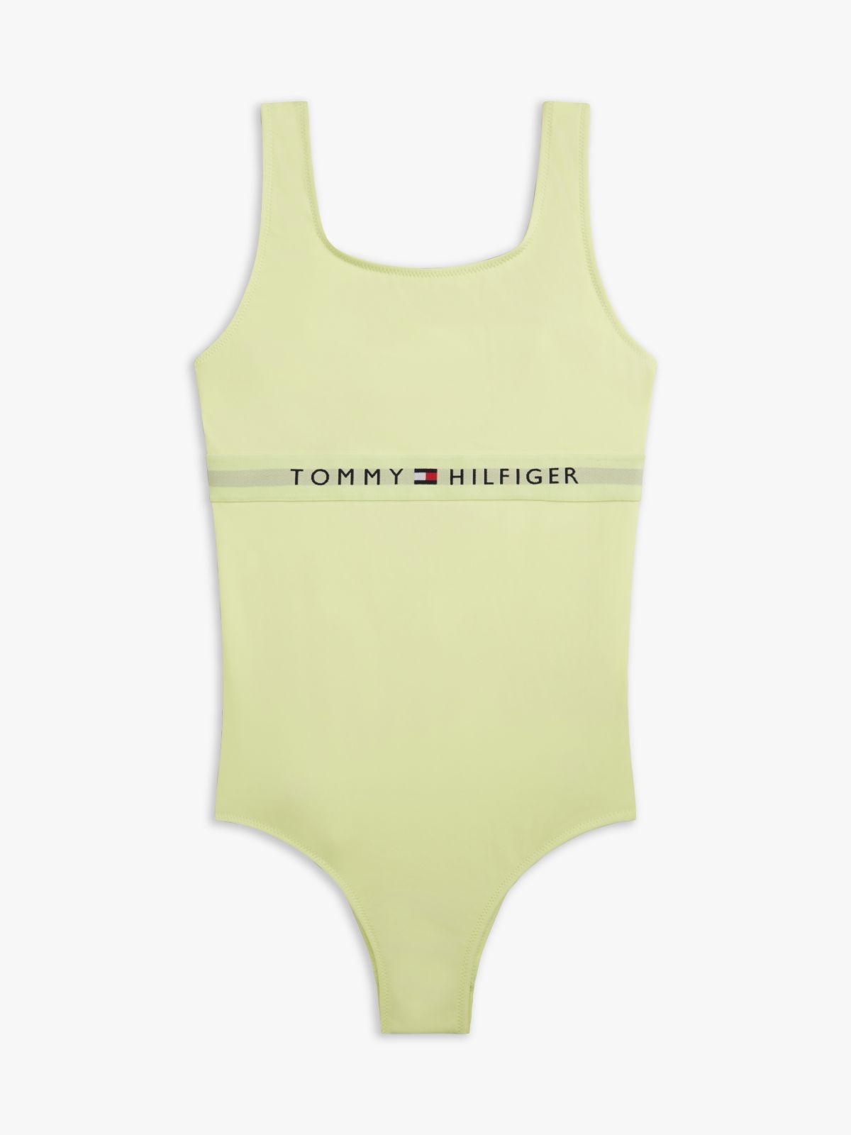 Original Square Neck Scoop Back Swimsuit — Yellow