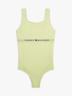 Original Square Neck Scoop Back Swimsuit — Yellow 1