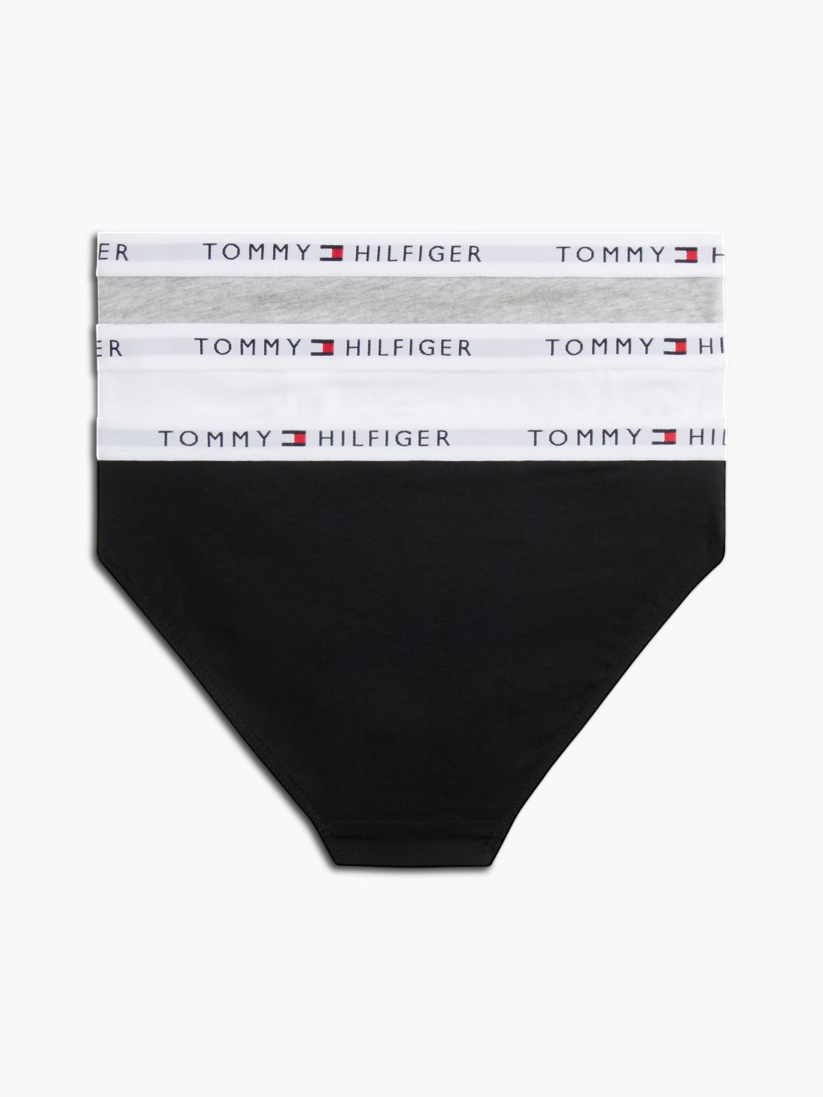 3-Pack Signature Logo Waistband Briefs — Grey