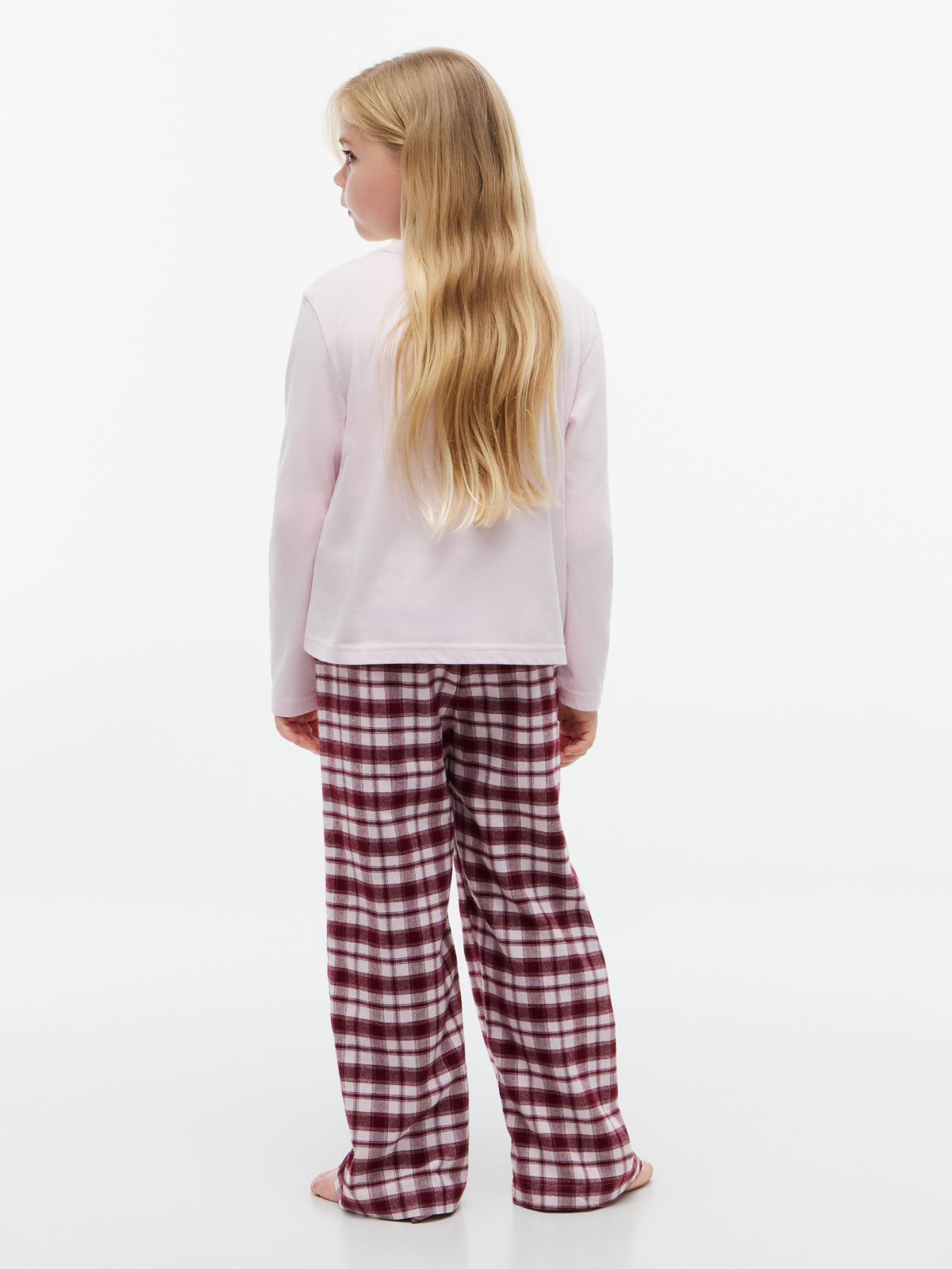Heritage Check Long Sleeve Pyjama Set — Brown