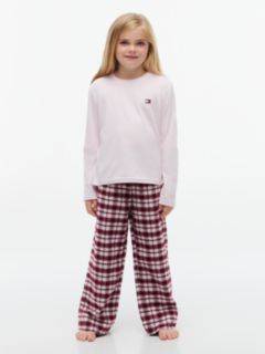 Heritage Check Long Sleeve Pyjama Set — Brown 1